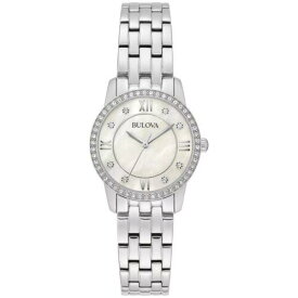 ブローバ Bulova Women's Gift Set 22mm Quartz Watch Gift Set with Necklace 96X157 レディース