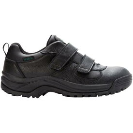 プロペット Propet Cliff Walker Low Strap Slip On Walking Mens Black Sneakers Athletic Shoe メンズ