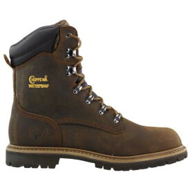 チペワ Chippewa Birkhead 8 Inch Waterproof Soft Toe Work Mens Brown Work Safety Shoes メンズ