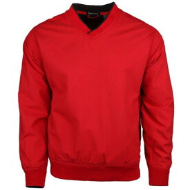 River's End Lined Microfiber Windshirt Mens Red Casual Athletic Outerwear 2200-R メンズ