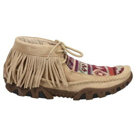 Ferrini Maya Geometric Southwest Chukka Booties Womens Beige Casual Boots 65322- レディース