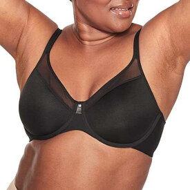 Bali Womens One Smooth U Ultra Light Illusion Neckline Underwire Bra Black 40B レディース