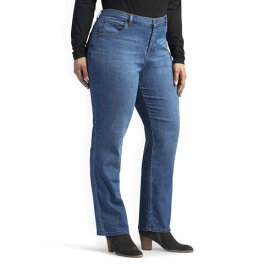 リー Lee Womens Plus Size Relaxed Fit Straight Leg Jean Meridian 30 Petite Blue レディース