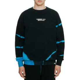 イレブンパリ Eleven Paris Mens Need My Space Tie Dye Sweatshirt Black Size XXL メンズ