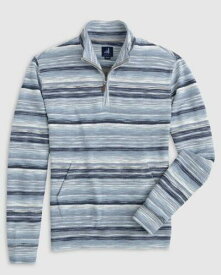 ジョニー オー johnnie-O Weavers Striped 1/4 Zip Pullover Twilight Size L メンズ