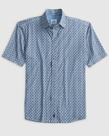 ジョニー オー johnnie-O Big & Tall Bento Jersey Knit Button Up Shirt Lake Size LT メンズ