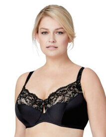 Bramour by Glamorise Womens Full Figure Plus Size Luxury Underwire Low Cut レディース