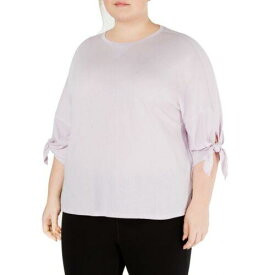 Calvin Klein Performance カルバンクライン CALVIN KLEIN PERFORMANCE Women's Plus Size Tie-sleeve Casual Shirt Top 3X TEDO レディース