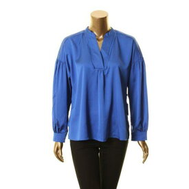 Laundry By Shelli Segal ランドリーバイシェルシーガル LAUNDRY BY SHELLI SEGAL NEW Women's Satin Bishop-sleeve Blouse Shirt Top S TEDO レディース