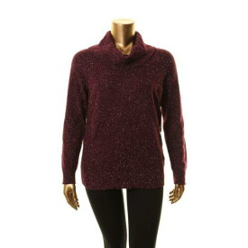 Calvin Klein カルバンクライン CALVIN KLEIN NEW Women's Mix Stitched Flecked Cowl Neck Sweater Top TEDO レディース