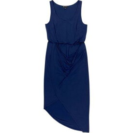 INC NEW Women's Indigo Sea Ruched Asymmetrical-hem Blouson A-Line Dress XS TEDO レディース