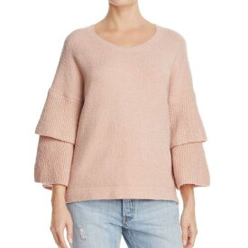 French Connection フレンチコネクション FRENCH CONNECTION NEW Women's Rose Urban Flossy Tiered-sleeve Sweater Top M TEDO レディース