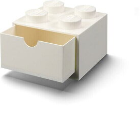 Room Copenhagen コペンハーゲン LEGO Desk Drawer Stackable Storage with 4 Knobs in White [New Toy] White Bri