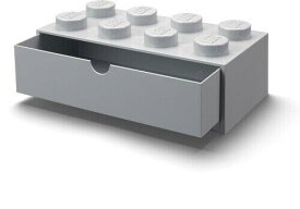 Room Copenhagen コペンハーゲン LEGO Desk Drawer Stackable Storage with 8 Knobs In Grey [New Toy] Gray Brick