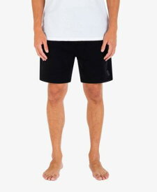 Hurley Men's Icon Boxed Drawcord Closure Short Shorts Black Size Small メンズ