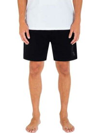 Hurley Men's Icon Boxed Drawcord Closure Short Shorts Black Size Medium メンズ
