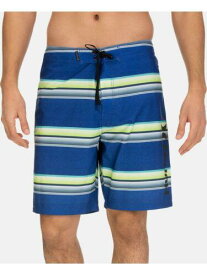 Hurley Men's Striped Board Shorts Blue Size 29 メンズ