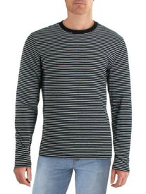 ゲス Guess Men's Striped Crewneck T-Shirt Black Size 2XL メンズ
