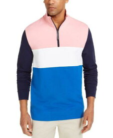 Club Room Men's Regular-Fit Colorblocked 1/4-Zip Sweatshirt Size 2 Extra Large メンズ