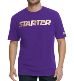 Starter Men's Logo T-Shirt Purple Size XX-Large メンズ