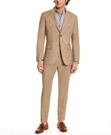 Tasso Elba Men's Classic-Fit Stretch Tropical Weight Sportcoat Beige Size Large メンズ