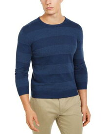Tasso Elba Men's Rugby Boucle Sweater Blue Size Extra Large メンズ