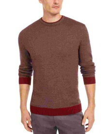 Tasso Elba Men's Supima Cotton Crewneck Sweater Dark Brown Size X-Large メンズ