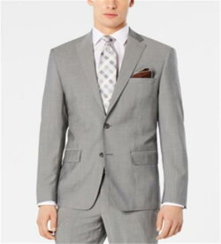 ディーケーエヌワイ DKNY Men's Derek Suit Jacket R Modern Fit Stretch Sharkskin Gray Size 40 R メンズ