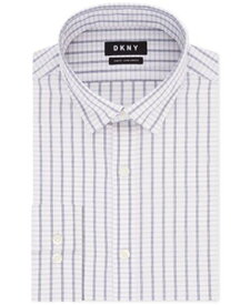 ディーケーエヌワイ DKNY Men's Slim Fit Casual Button Down Shirt -White Size 15x36-37 メンズ