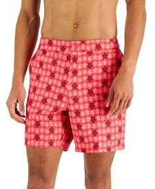 Club Room Men's Turtle Print Swim Shorts Pink Size XX-Large メンズ