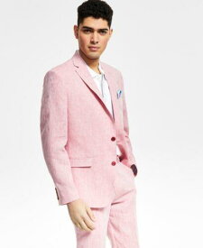 Bar III Men's Slim Fit Linen Suit Jackets Pink Size 40 メンズ