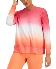 ID Ideology Women's Dip Dye Crewneck Top Pink Size X-Small レディース