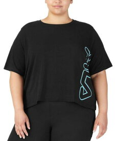 フィラ Fila Women's Crewneck T-Shirt Black Size 3X レディース