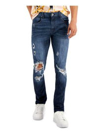 INC Mens Blue Flat Front Skinny Fit Denim Jeans 38W32L メンズ
