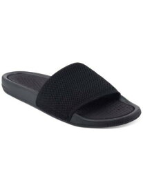 ALFANI Mens Black Knit Ace Round Toe Platform Slip On Slide Sandals Shoes 9.5 M メンズ