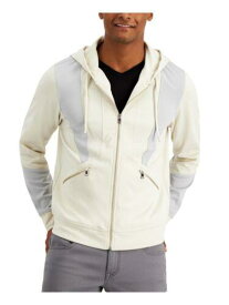 INC Mens Beige Color Block Long Sleeve Full Zip Sweatshirt XS メンズ