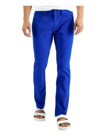 INC Mens Blue Flat Front Straight Leg Slim Fit Stretch Jeans 32 Waist メンズ