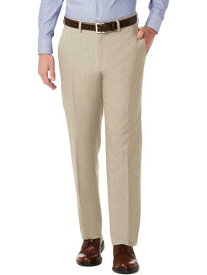 ケネスコール REACTION KENNETH COLE Mens Beige Flat Front Tapered Slim Fit Pants 32 X 32 メンズ