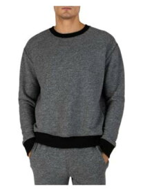 ATM Mens Gray Color Block Crew Neck Classic Fit Sweatshirt L メンズ