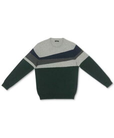 ALFANI Mens Green Color Block Crew Neck Pullover Sweater XL メンズ