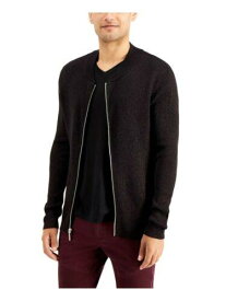 INC Mens Black Full Zip Cardigan Sweater S メンズ