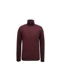 ALFANI Mens Burgundy Classic Quarter-Zip Cotton Blend Pullover Sweater S メンズ