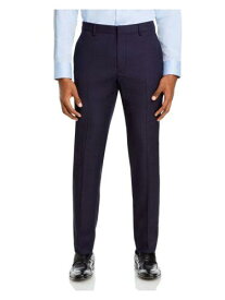 セオリー THEORY Mens Purple Flat Front Straight Leg Extra Slim Fit Pants 33 メンズ