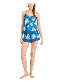 INC Womens Blue Spaghetti Strap Cami Top and Shorts Pajamas XL レディース
