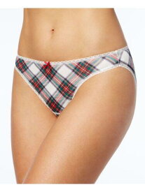 CHARTER CLUB Intimates White Bow Detail Plaid S レディース