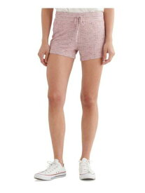 ラッキー LUCKY BRAND Womens Pink Ribbed Elastic Waist Drawstring Heather Shorts Shorts XL レディース