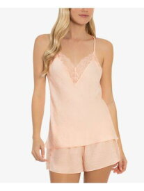 LINEA DONATELLA Intimates Pink Satin Adjustable T-Back Chemise Nightgown S レディース