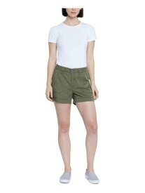 SEVEN7 Womens Green Zippered Pocketed Utility High Waist Shorts 16 レディース