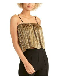 レイチェルロイ RACHEL RACHEL ROY Womens Gold Spaghetti Strap Square Neck Cocktail Crop Top XL レディース