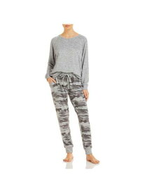 スプレンディッド SPLENDID Womens Gray Long Sleeve Blouse Top Cuffed Pants Pajamas S レディース